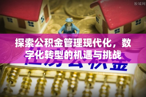 赣县探索公积金管理现代化，数字化转型的机遇与挑战