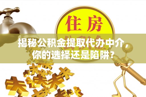 赣县揭秘公积金提取代办中介，你的选择还是陷阱？