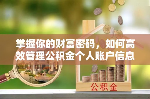 赣县掌握你的财富密码，如何高效管理公积金个人账户信息