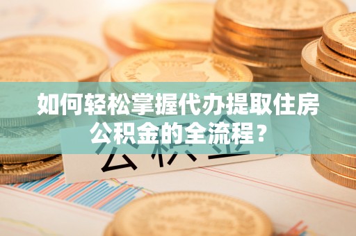 赣县如何轻松掌握代办提取住房公积金的全流程？