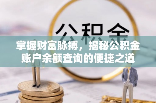 赣县掌握财富脉搏，揭秘公积金账户余额查询的便捷之道