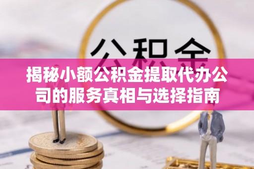 赣县揭秘小额公积金提取代办公司的服务真相与选择指南