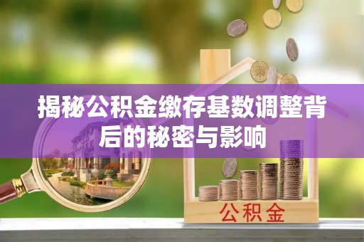 赣县揭秘公积金缴存基数调整背后的秘密与影响