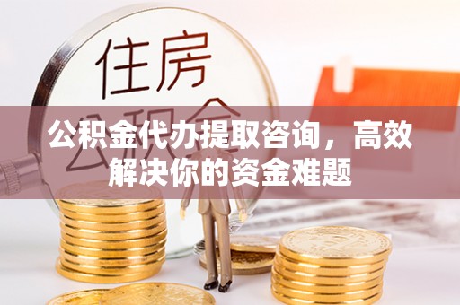 赣县公积金代办提取咨询，高效解决你的资金难题