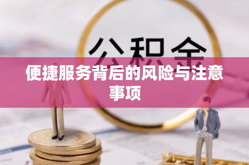 赣县便捷服务背后的风险与注意事项